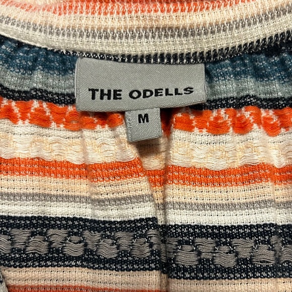 Hard to Find Odells V-neck Collared Woven Geometric Pattern Dress - Picture 3 of 4